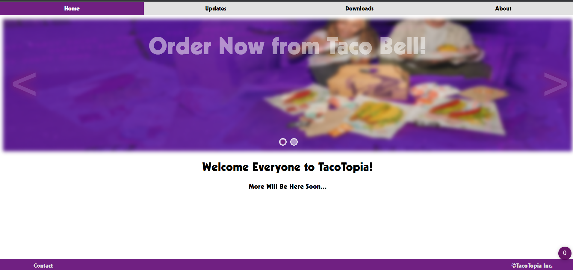 The screenshot from February 20, 2022 of the main page